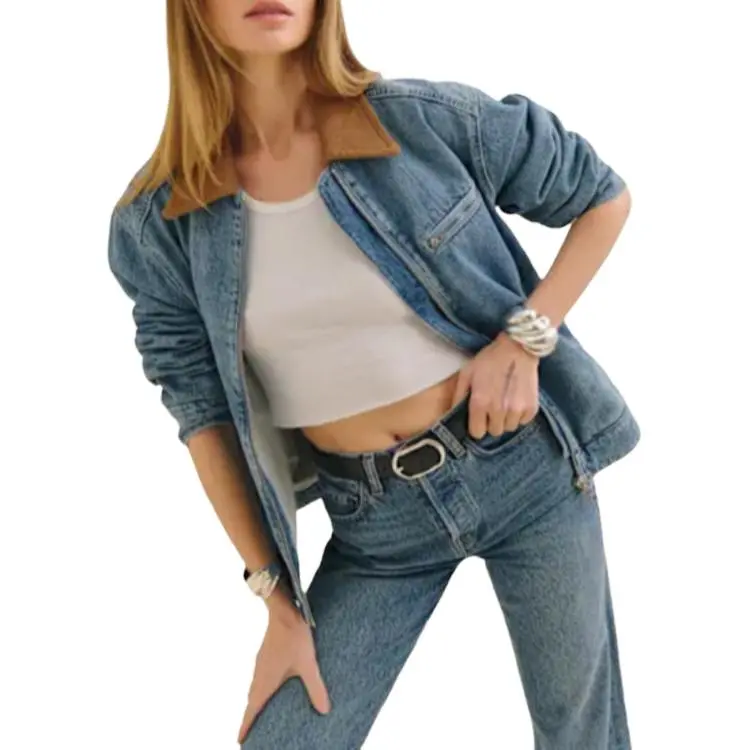REFORMATION Harrison Utility Jacket Denim Jacket Women's-2