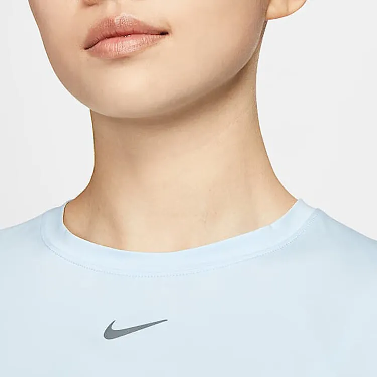Nike Dri Fit Regular T Shirt Women's 423 Purple Blue/Black-2