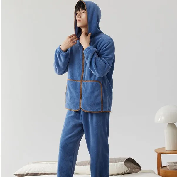 Floating light islands Men Pajama Sets-2