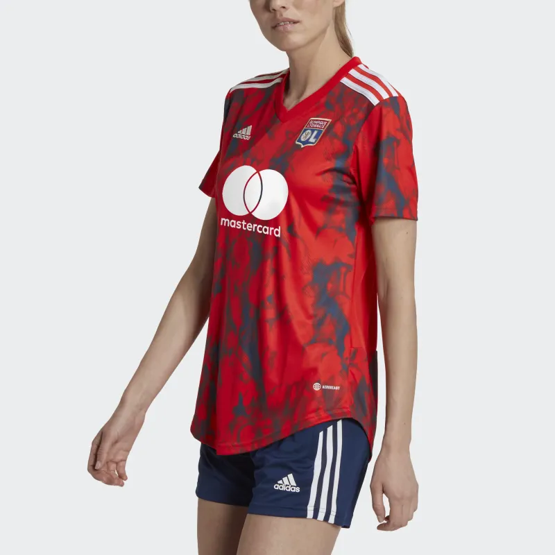 Adidas Olympique Lyonnais 22/23 Away Jersey Soccer Jerseys Women's Energetic Red-4