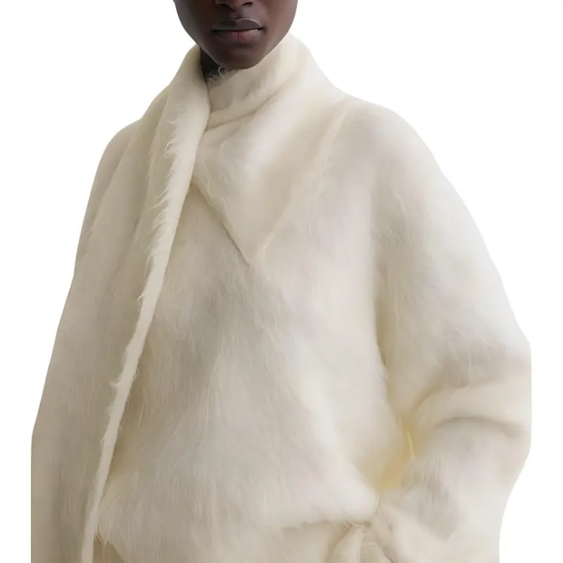 TOTEME Draped scarf Sweater-4