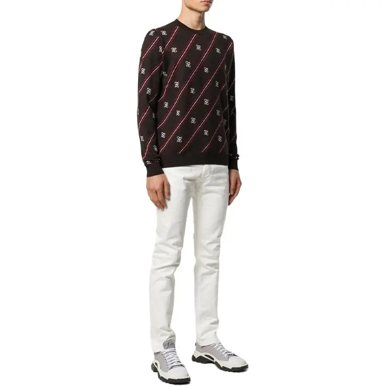 FENDI Sweaters Men Dark Brown-4