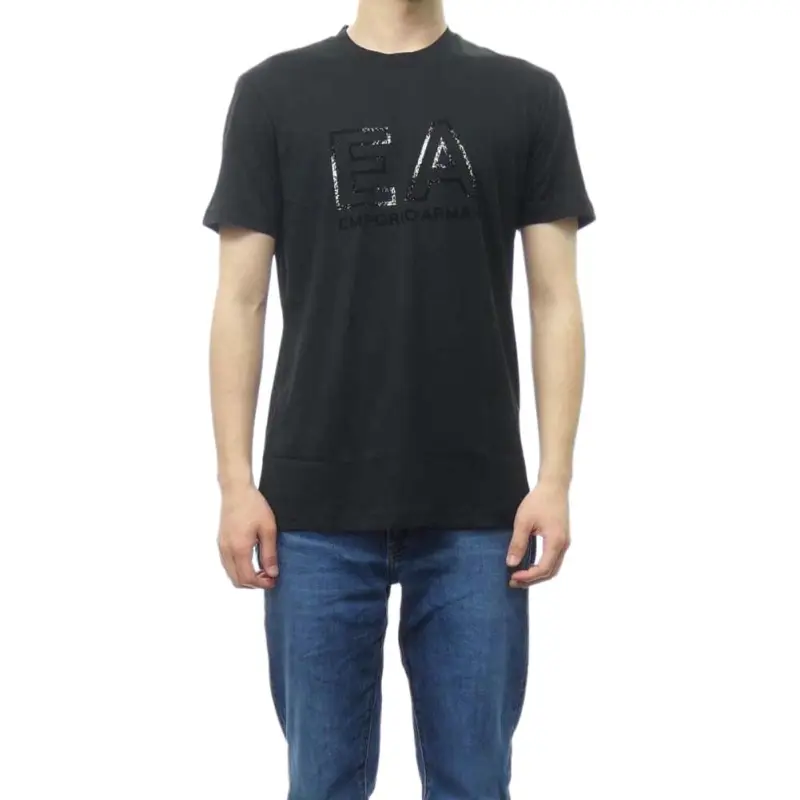 EMPORIO ARMANI T Shirts Men Black-3
