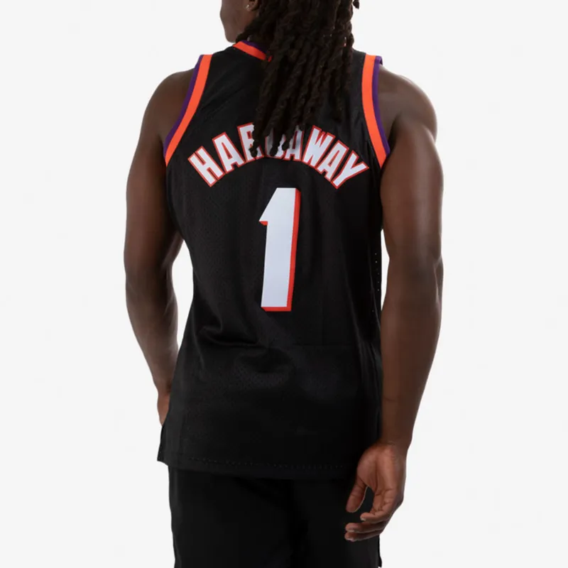 Mitchell Ness Basketball Jerseys Men Black-4