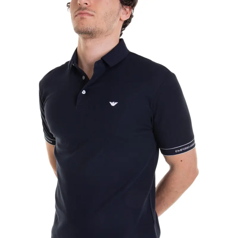 EMPORIO ARMANI Polo Shirts Men Navy-5