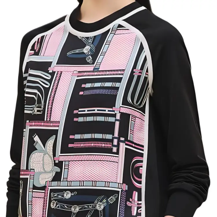 HERMES FW24 Sweatshirt Women's Black-3