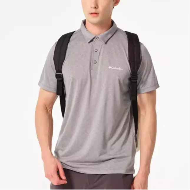 Columbia Polo Shirts Men Gray-4