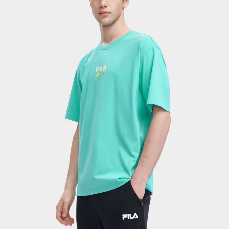 FILA T Shirt Unisex Verdant Light Green-3