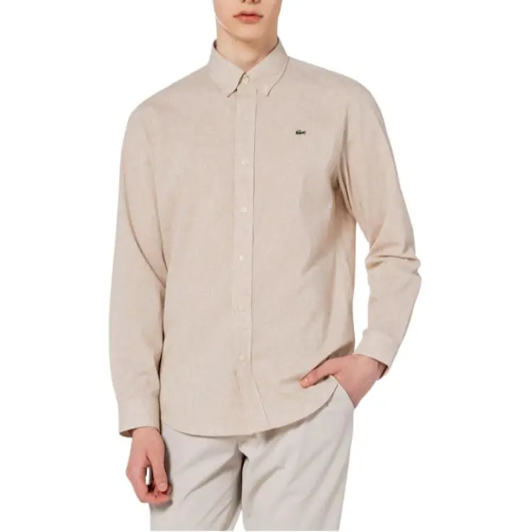 LACOSTE Shirts Men Beige-1