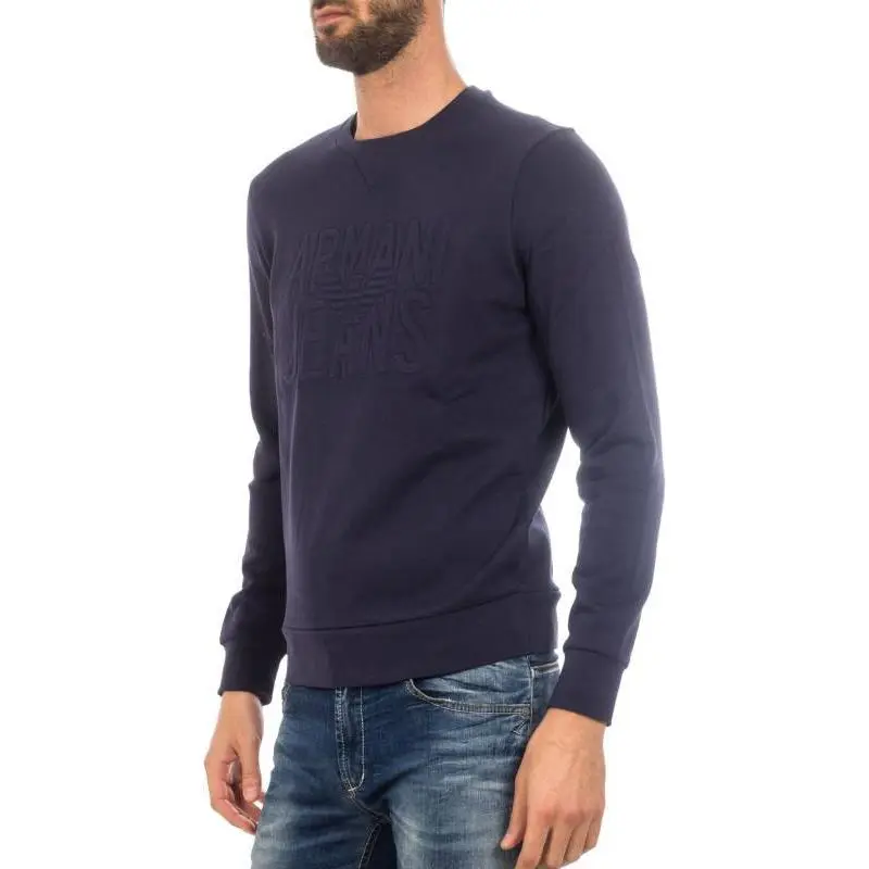 ARMANI JEANS Sweatshirt Men's Marine Blue-4