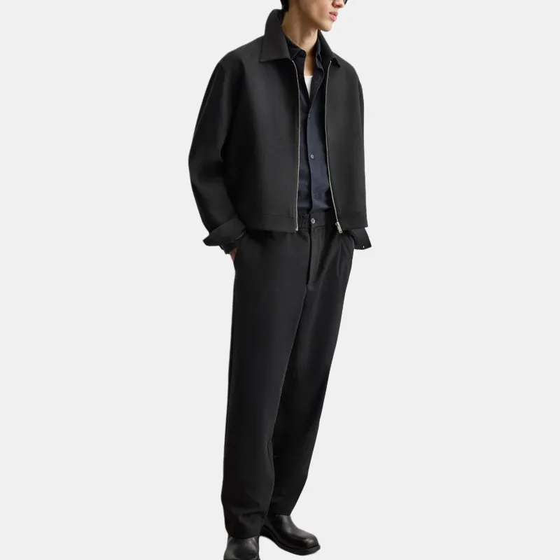 ZARA Casual Pants Men Black-2