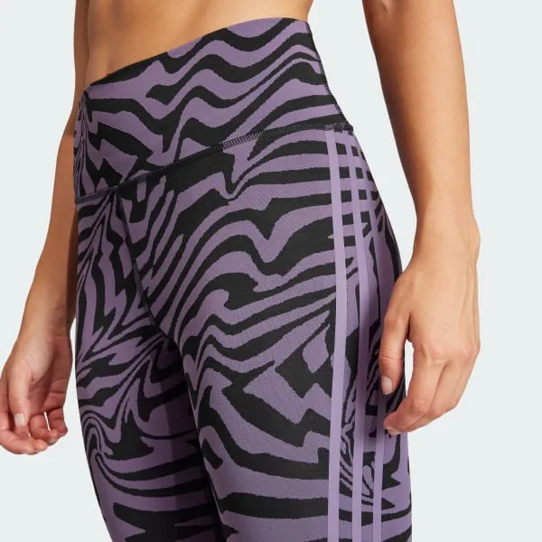 Adidas Optime Leggings Women's Purple-5
