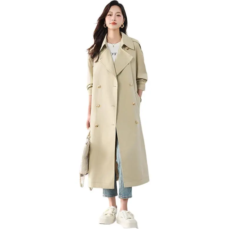 Yi Mengyuan Trench Coat Women's Licorice Green-1