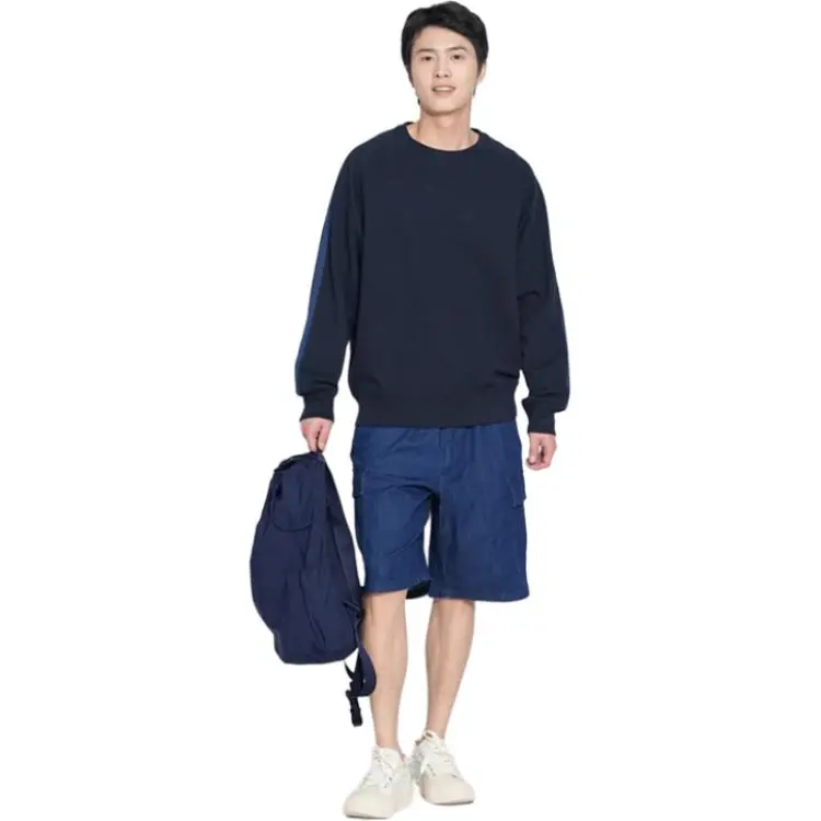 UNIQLO Sweatshirt Unisex Navy Blue-5