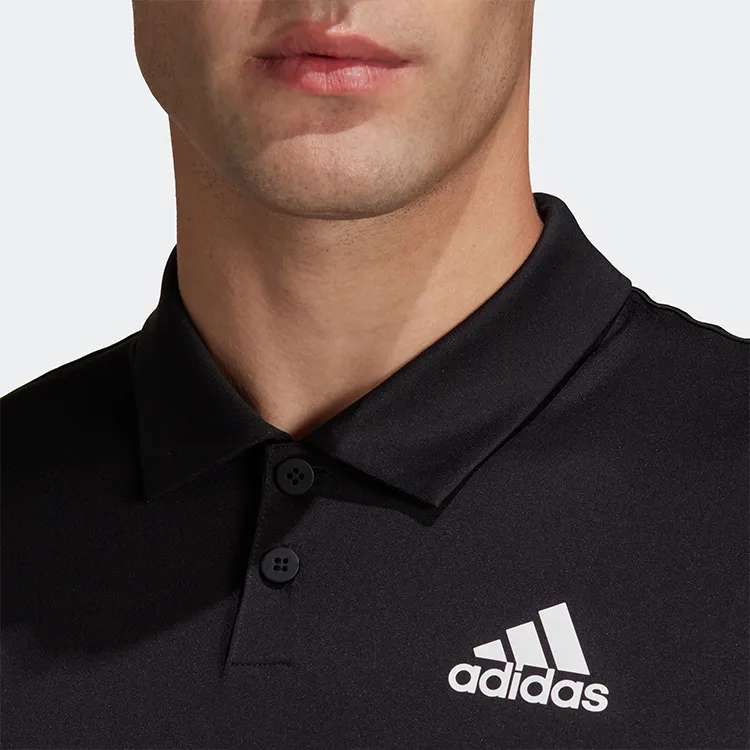 Adidas Polo Shirts Men Black-4