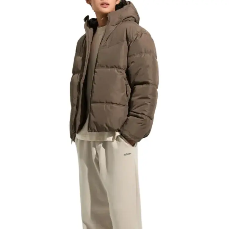 Hollister Puffer Jacket Men's Brown-3