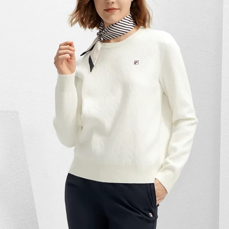 FILA Sweater Women's Steam White-3