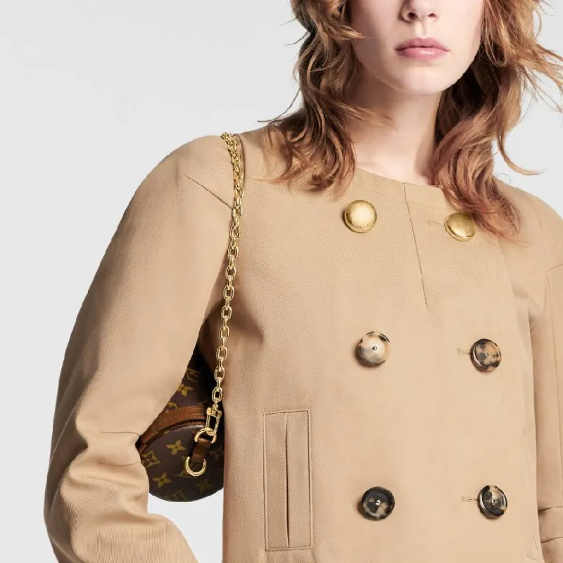 LOUIS VUITTON Double-Breasted Gabardine Jacket-3