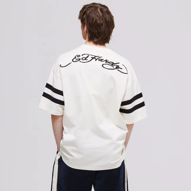 Ed Hardy T-Shirts Men Ivory White E1PBM095-3