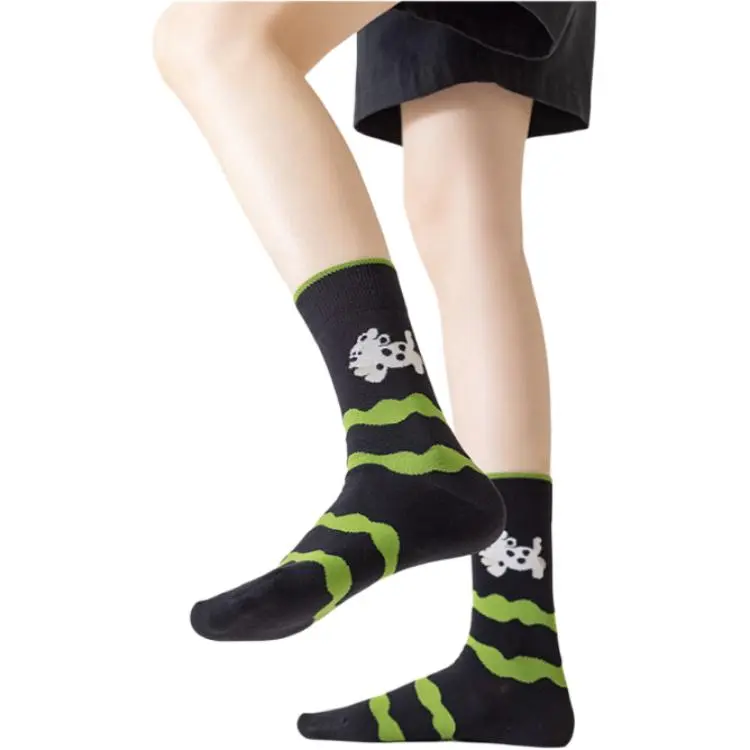 COTTON CHEESE Mid Calf Socks Unisex 5 Pack-5