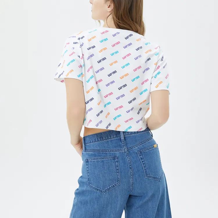 GAP SS23 Crop Tops Women's White-2