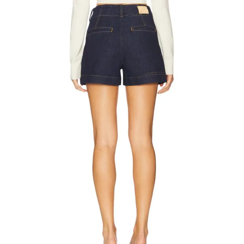 PAIGE Denim Shorts Women's Dark Blue-1