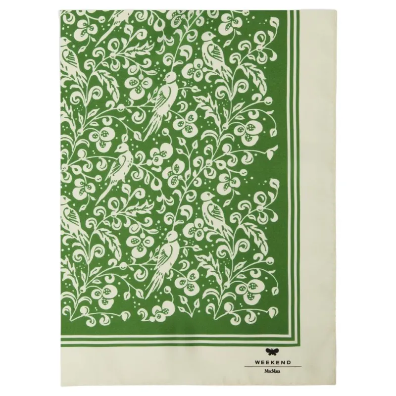 WEEKEND MaxMara Silk, Mulberry Silk Scarves Women's Green-1
