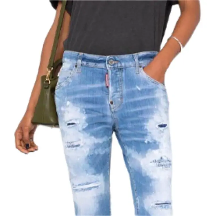 DSQUARED 2 Ripped-detail Cropped Jeans-5