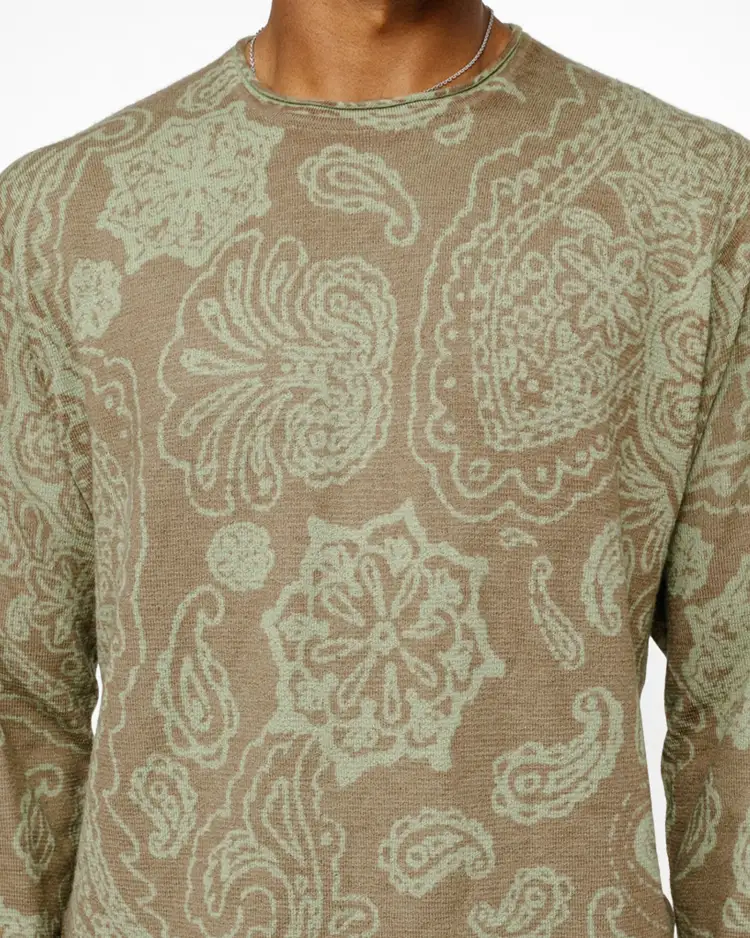 Stussy SS24 Drop2 Paisley Sweater - POIZON Stussy SS24 Drop2 Paisley Sweater - POIZON
