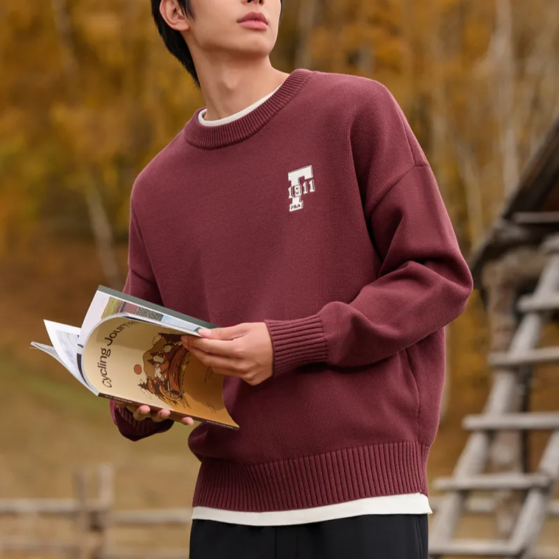 FILA ORIGINALE Sweatshirt Men's Wine Red-2