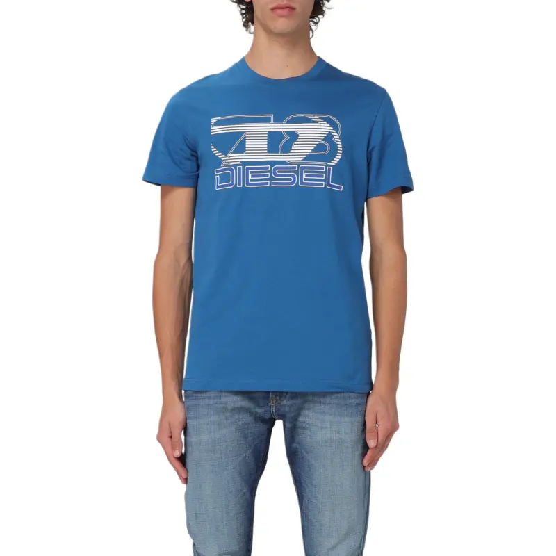 DIESEL T Shirts Men Blue-3