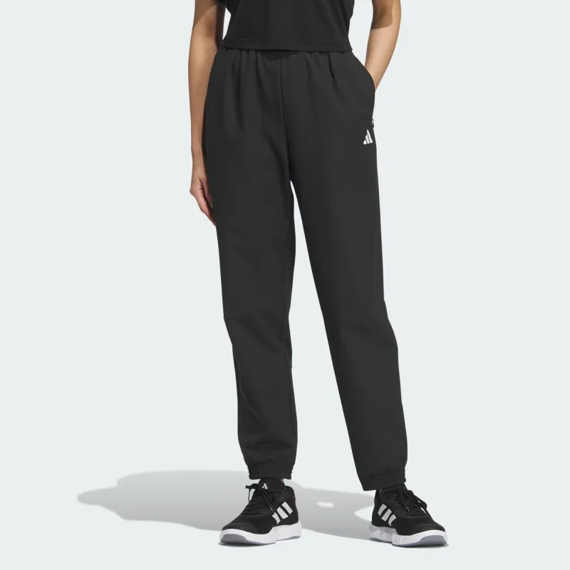 Adidas WE WV PT CN Knitted Sports Pants Women's Black-1