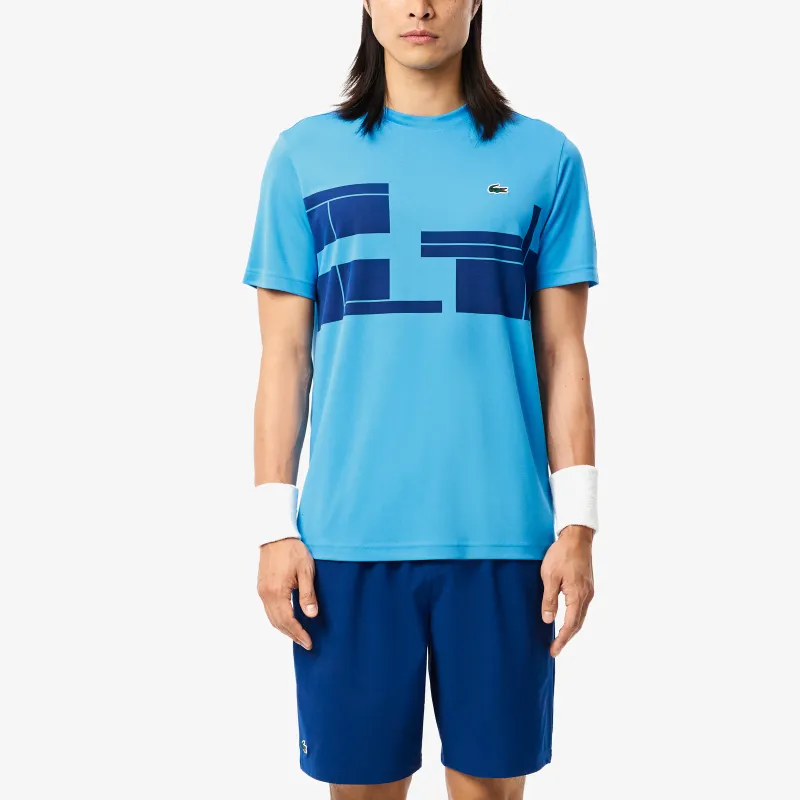 LACOSTE x NUOWAKE LIANMINGKUAN T Shirt Men's Blue-3
