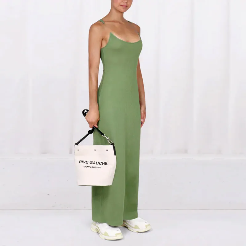 Y/Project Slip Dresses Women's Green-3