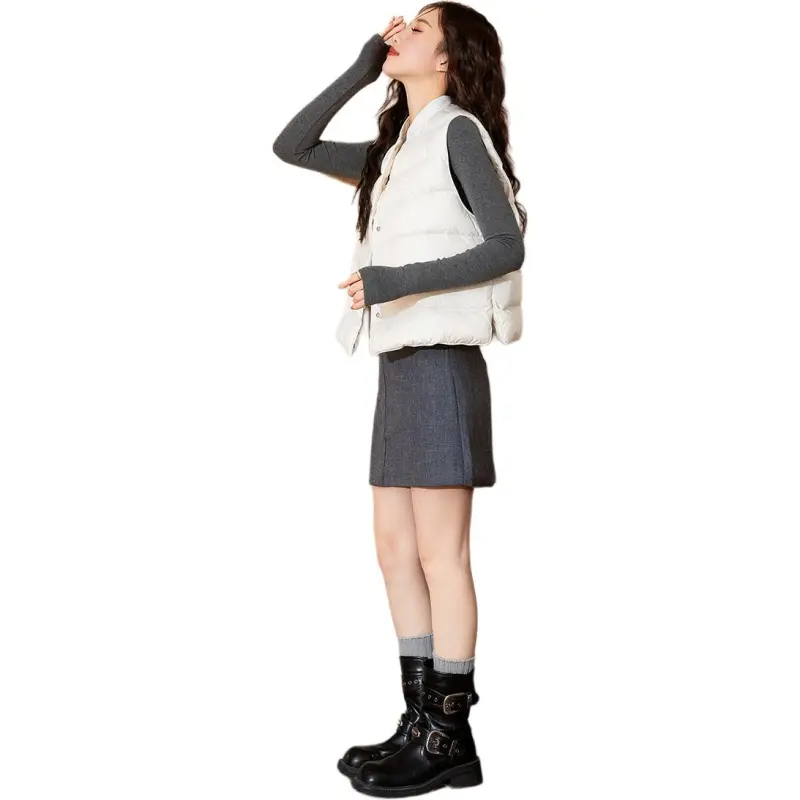 Tonlion Down Jacket Women's Raw White-6