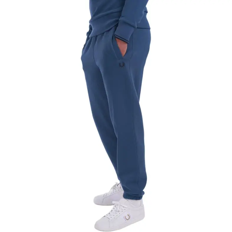 FRED PERRY Knitted Sweatpants Men's Marine Blue-1
