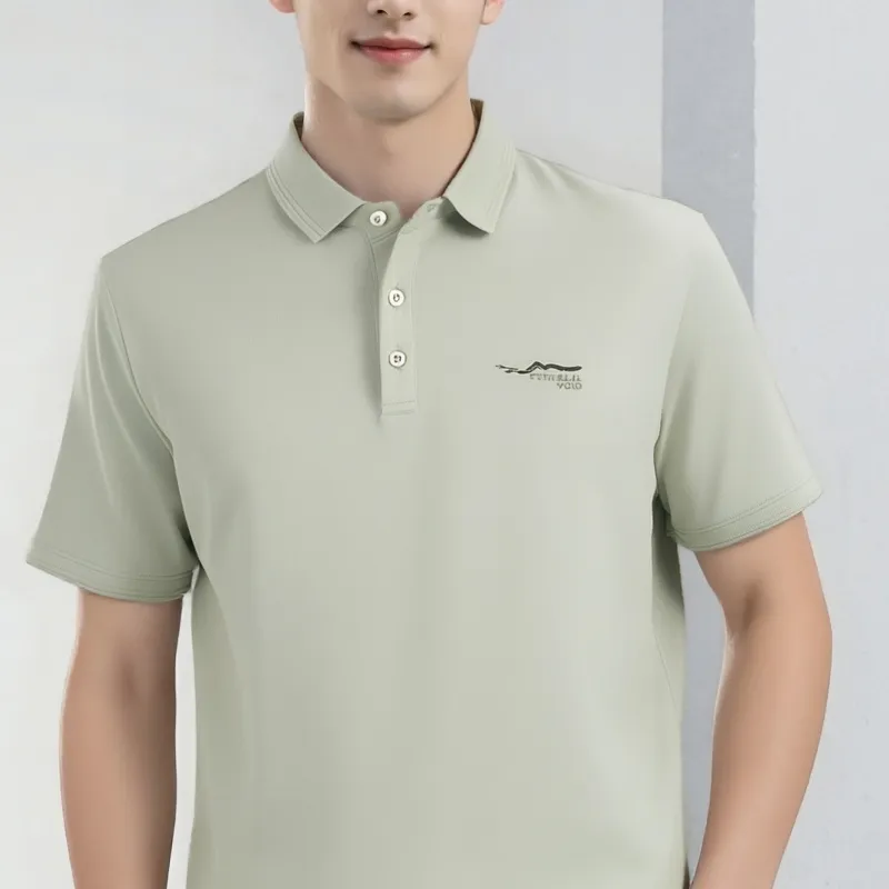 HLA The Mountain Is Not In The High Series Polo Shirt Unisex-3