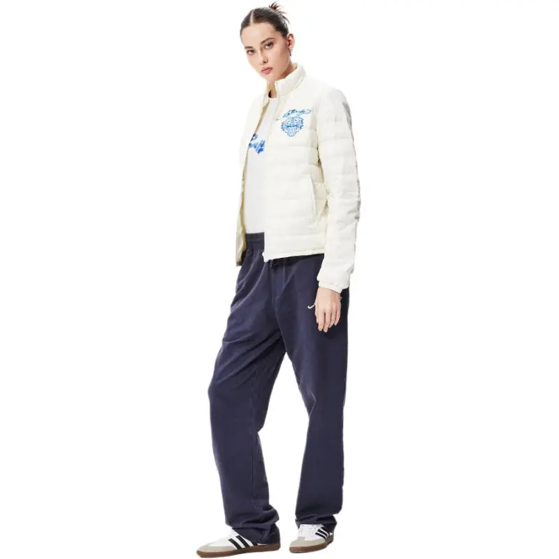 Ed Hardy FW24 Down Jacket Women's Ivory White-3