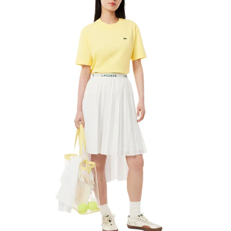 LACOSTE T Shirts Women's Yellow-2