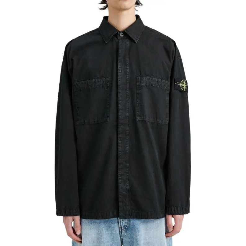 STONE ISLAND Shirts Men Black-2