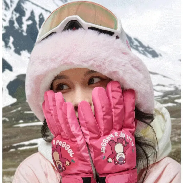 Disney Ski Gloves Insulated For Cold Weather Outdoor Gloves Kids'-3