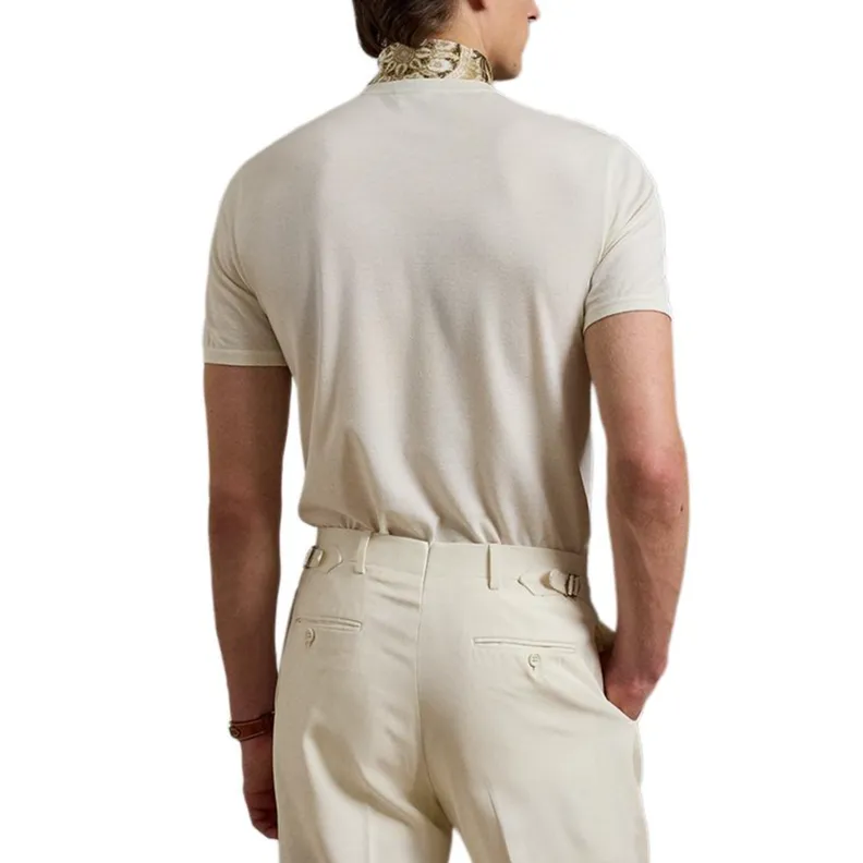Ralph Lauren Purple Label SS25 T Shirt Men's Cream-2
