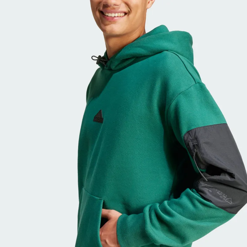 Adidas CITY ESCAPE Sweatshirt Unisex Forest Green-4