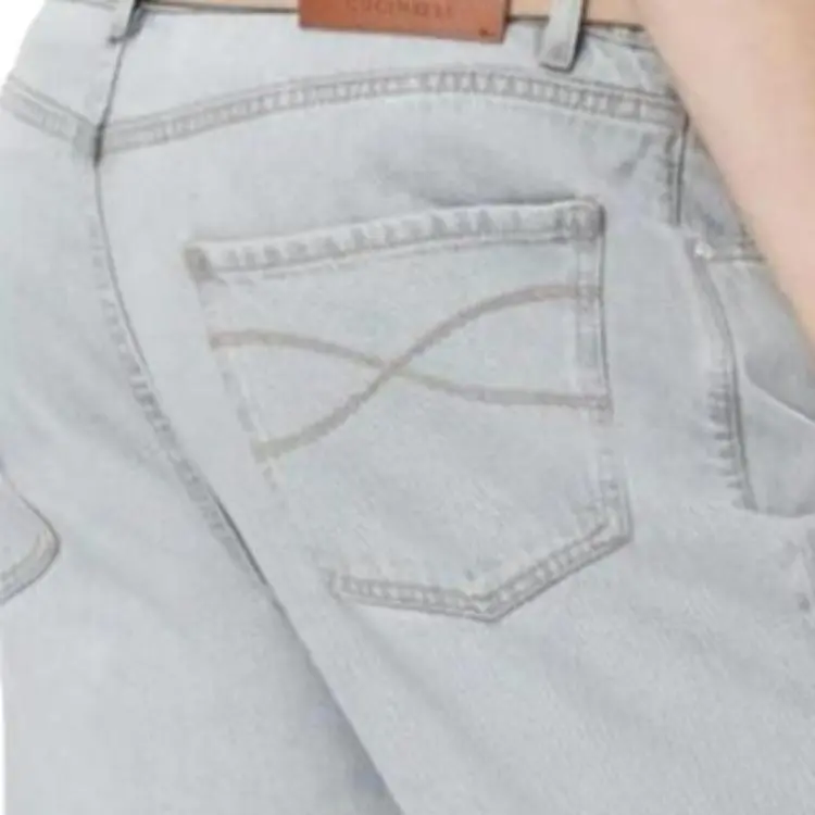 Brunello Cucinelli Logo Detailed Slim Jeans-8