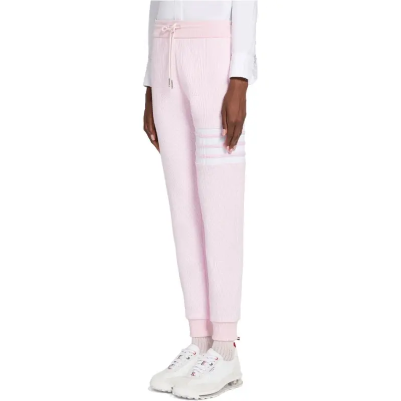 THOM BROWNE Medium Waffle 4-Bar Sweatpants-3