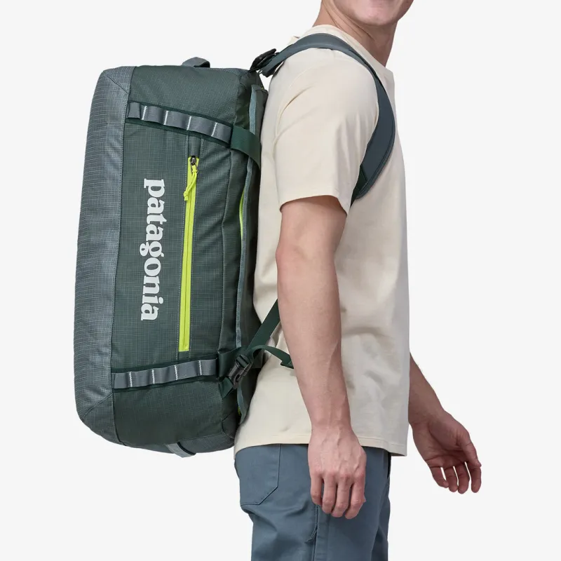 Patagonia Recycled Polyester Bonded With TPU Backpack Portable Travel Bag 55L Unisex Matte Nouveau Green-3