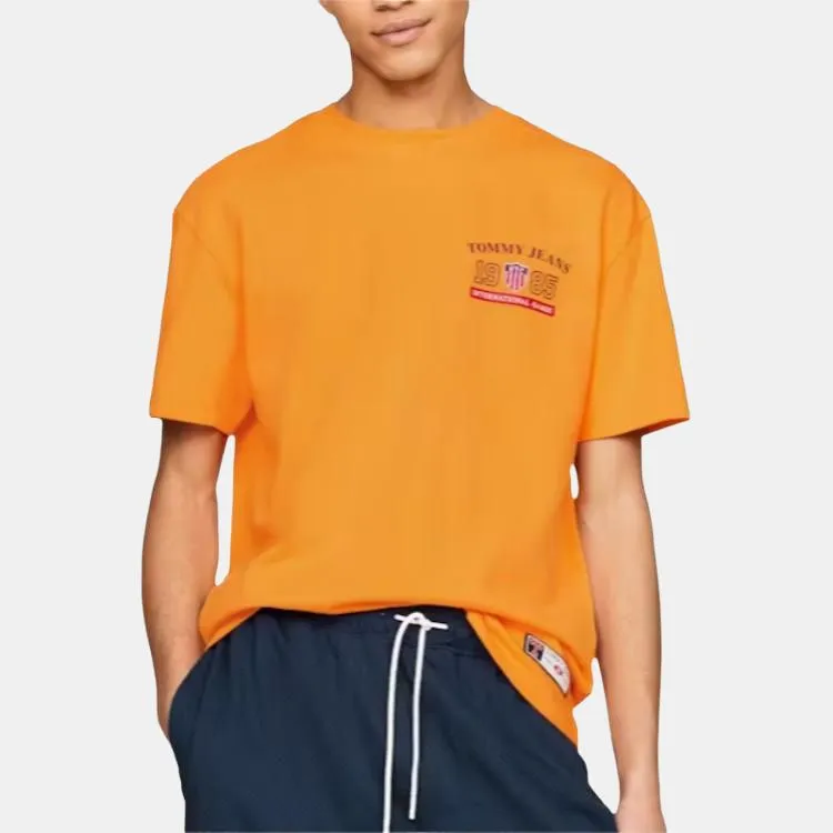 Tommy Hilfiger International Games Logo T Shirt T Shirt Unisex Yellow-3