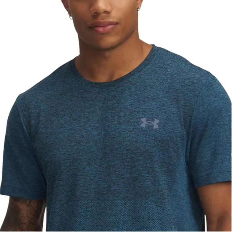 Under Armour Seamless T Shirt Men's Blue-2