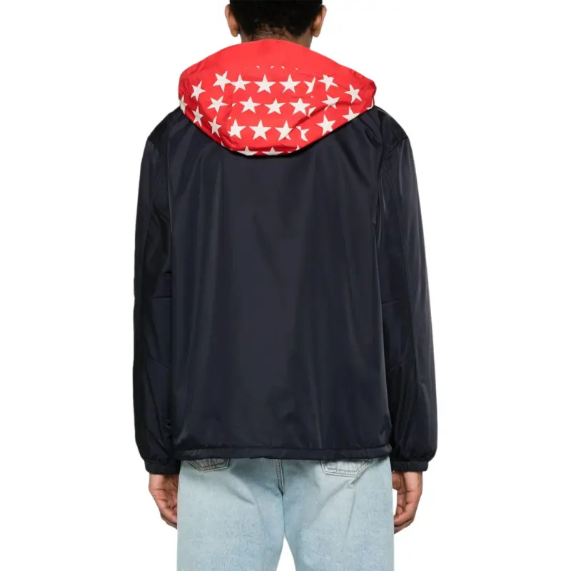 Givenchy Logo Printed Hooded Windbreaker-4