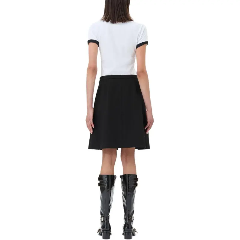 GANNI Chain Link Tailored Midi Skirt-4